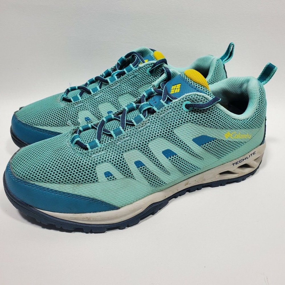 Columbia Women’s Vapor Vent Hiking Shoe Size 6.5 Teal/Blue BL4524-307 EUC!